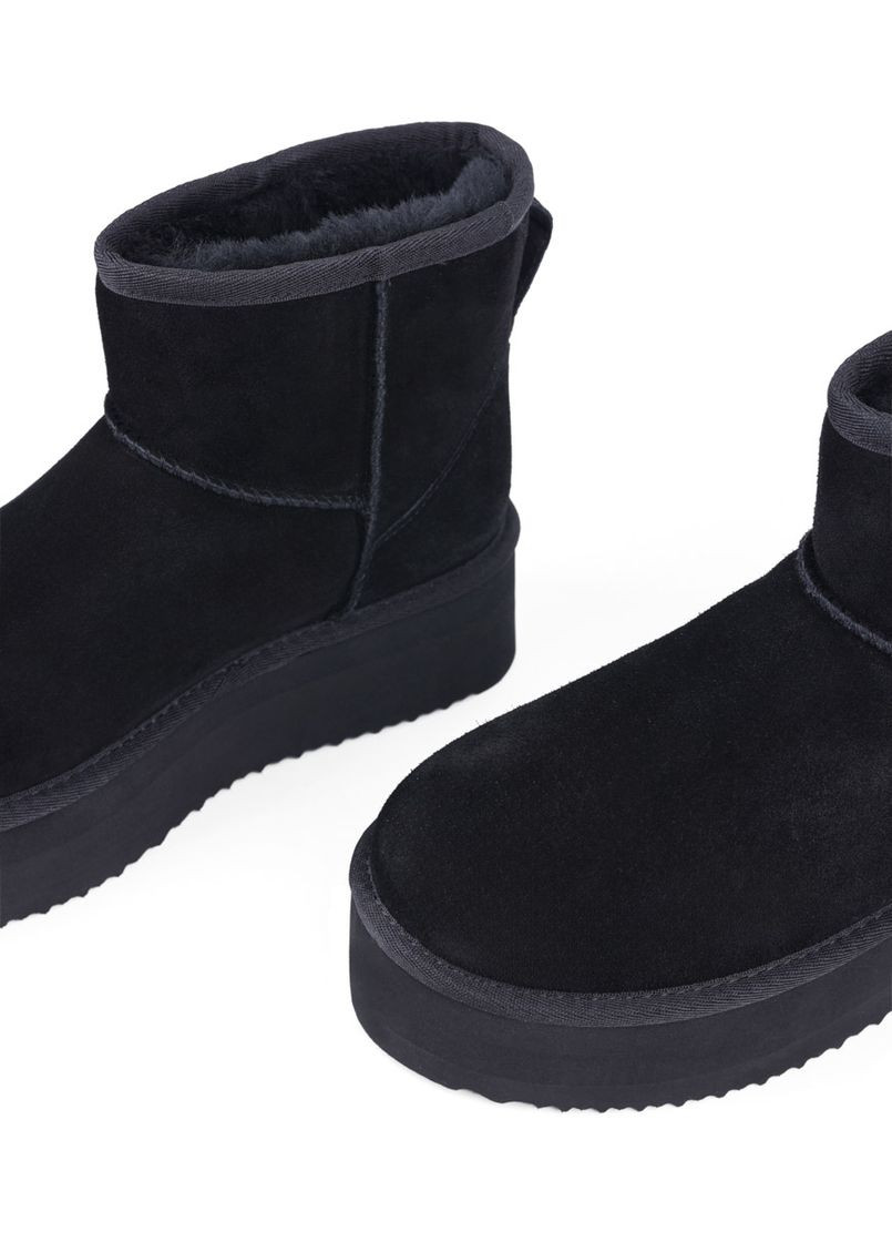 Женские Угги ATTU-19 ОЗ-24-25 Черный Велюр Attizzare (368798496)