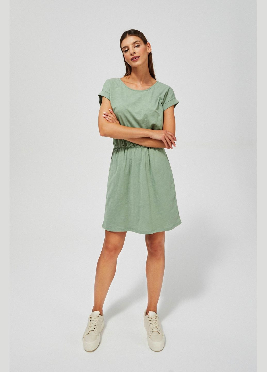 Оливковое платье Moodo