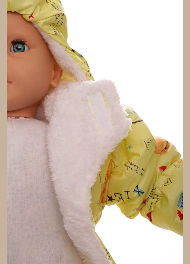 Чоловічок на траві зірочка з принтом ведмедиків жовтий 74 см (44994) BABYKROHA (315340836)