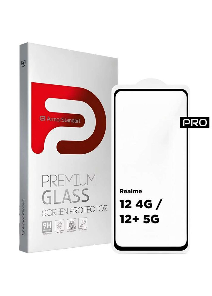 Захисне скло Pro для Realme 12 4G/12+ 5G Black (ARM79954) ArmorStandart (317311063)