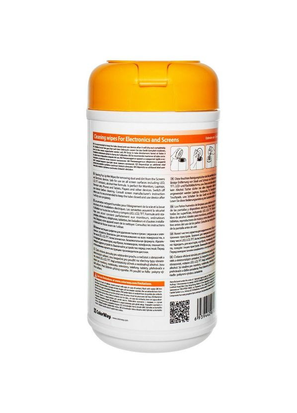 Вологі серветки для LCD та TFT CW-1071 Colorway (307436983)