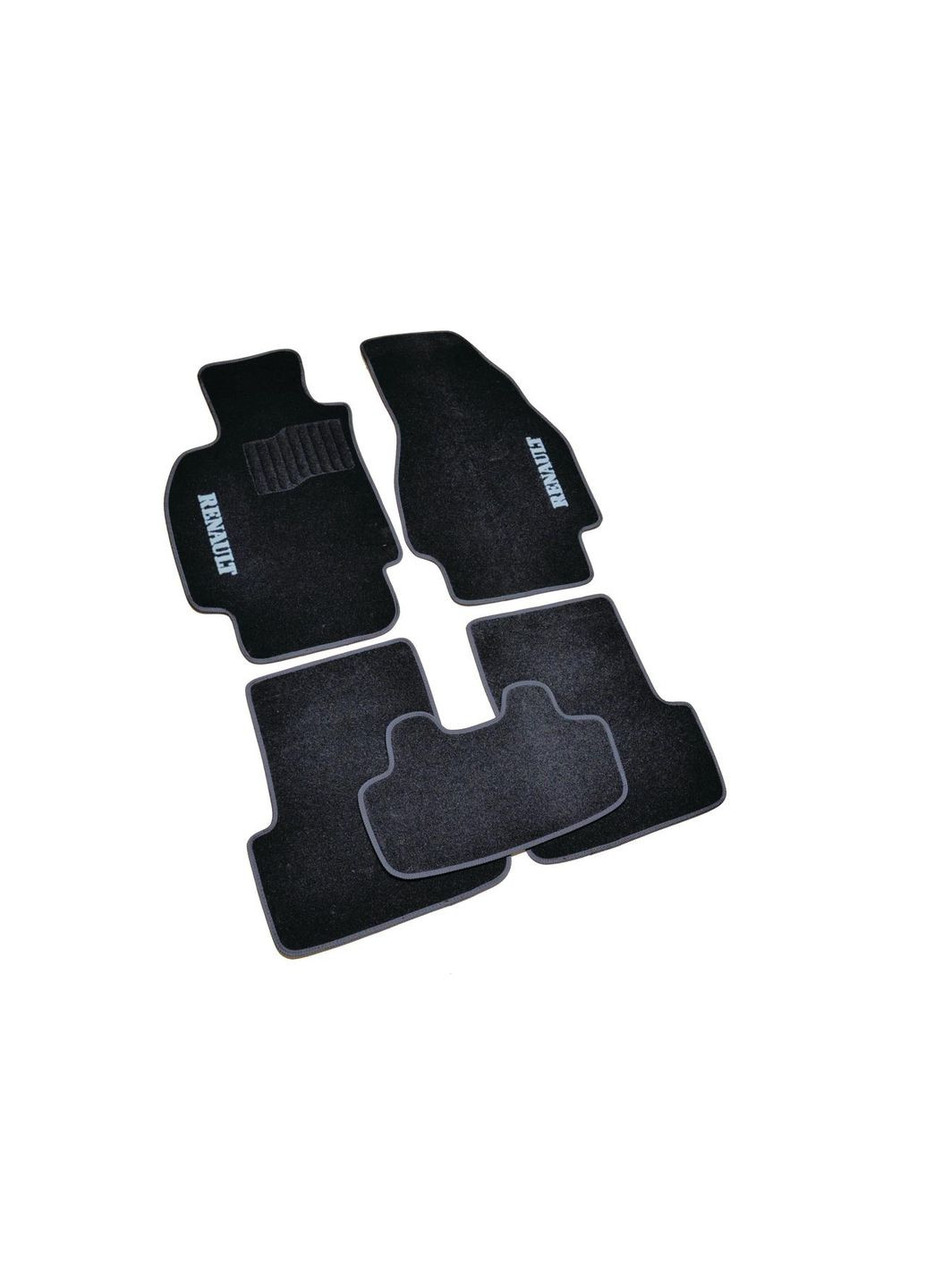 Ворсові килимки в салон для Renault II (2002-2008)/Рено Меган /Чорні, кт-5шт BLCCR1523 Beltex Megane (360619109)