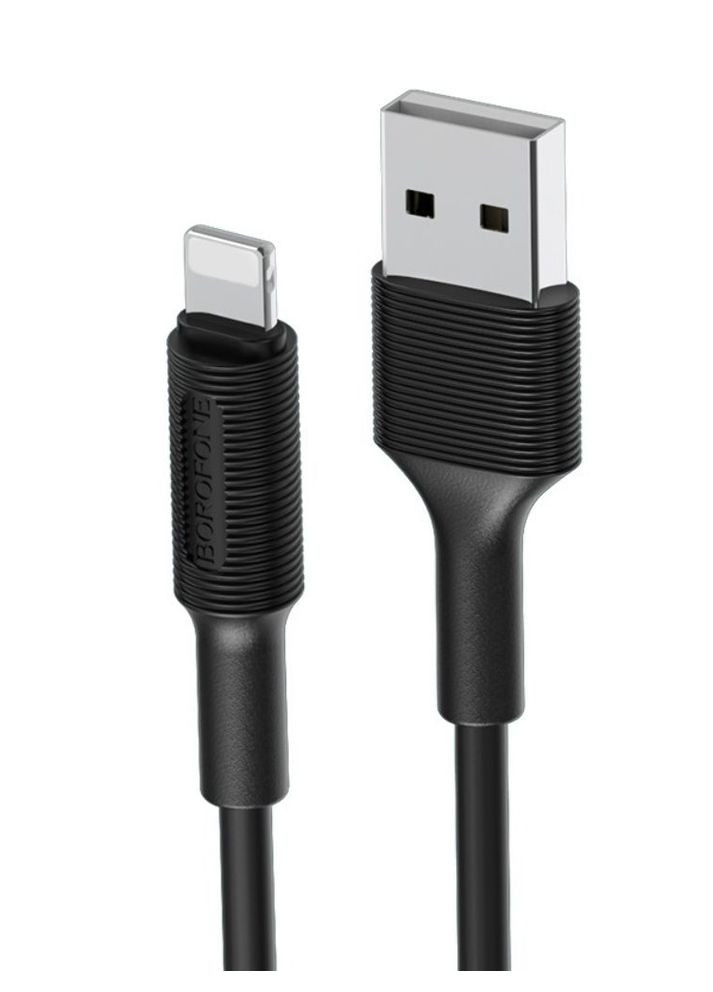 Кабель BX1 USB to Lightning колір чорний ЦБ-00220475 Borofone (282743867)