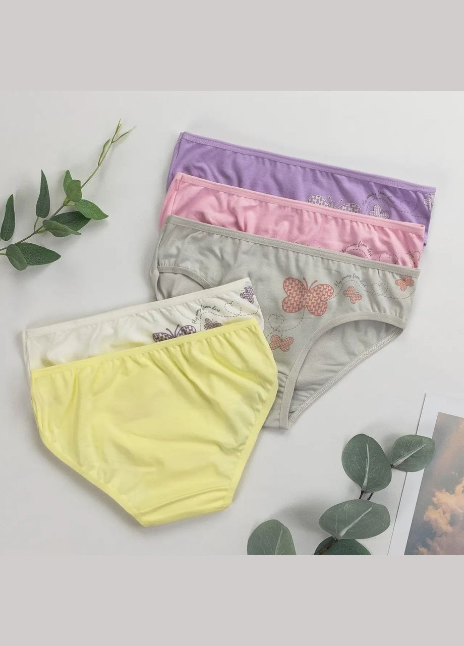 Трусики для дівчаток, бавовняні — набір із 5 штук Nicoletta Трусики (342119717)