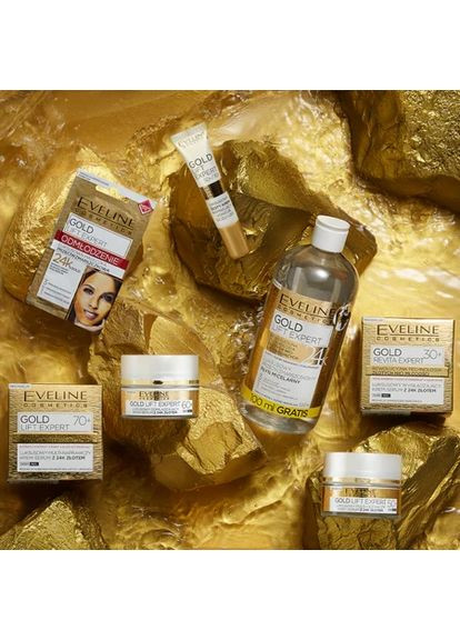 Eveline Cosmetics Крем для обличчя Крем сироватка 60+ 50мл. Омолоджуючий GOLD LIFT EXPERT 1951 — Крем, Польща (340110451)