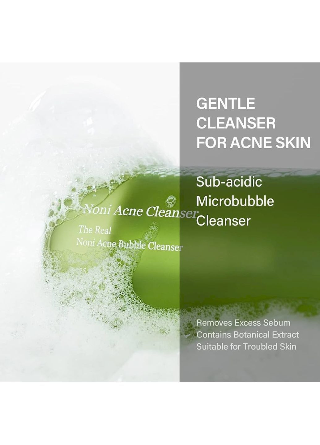 Пінка The Real Noni Acne Bubble Cleanser для вмивання з ноні та саліциловою кислотою 155 мл Celimax (368993504)