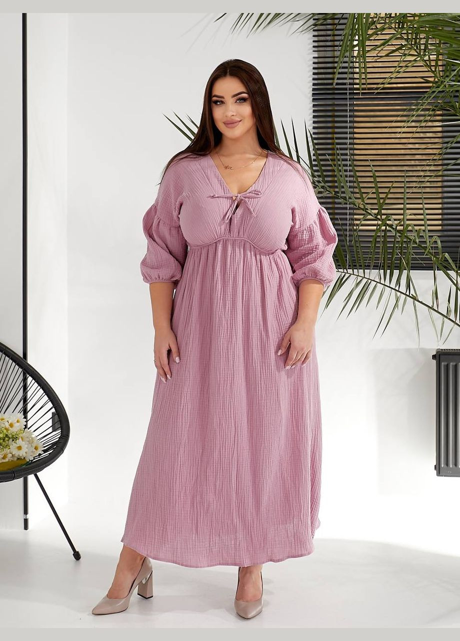 Пудровое повседневный, праздничный, вечернее платье Україна однотонное