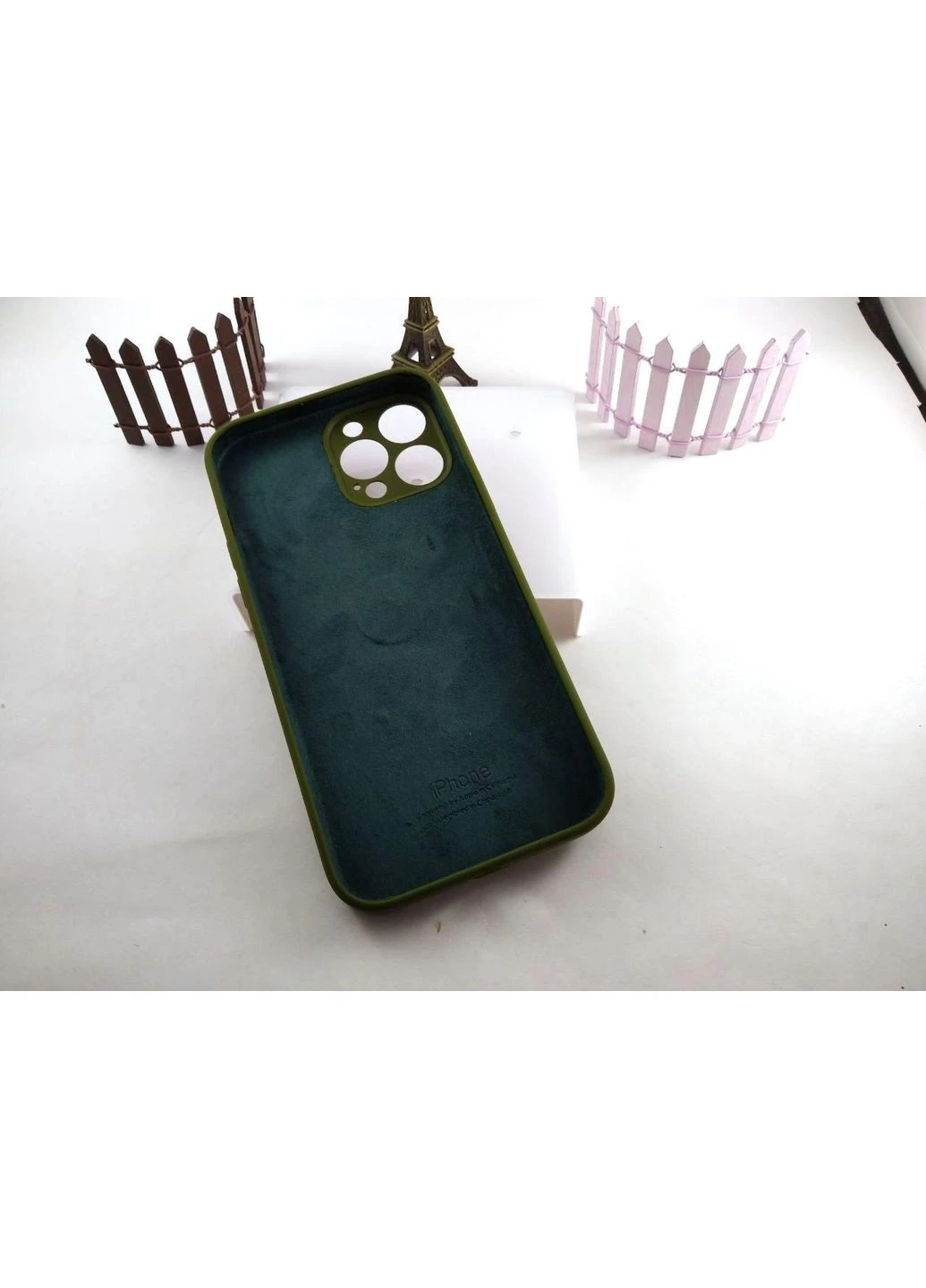 Чехол силиконовый на айфон 13 про макс, накладка для iPhone 13 Pro Max ARMY GREEN 45 цвет Silicone Case (396508235)