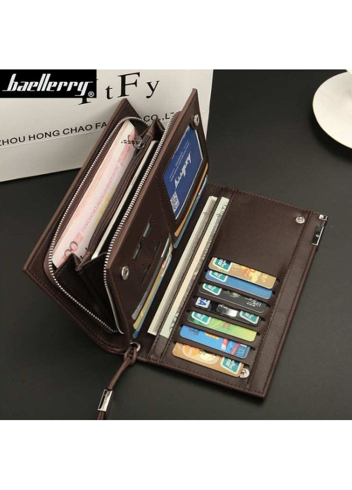 Стильный мужской клатч из качественной ПУ кожи для документов и мелочей клатч для мужчин Baellerry (363021893)