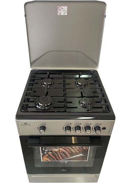 плита газовая cg-50b (серая) Castle