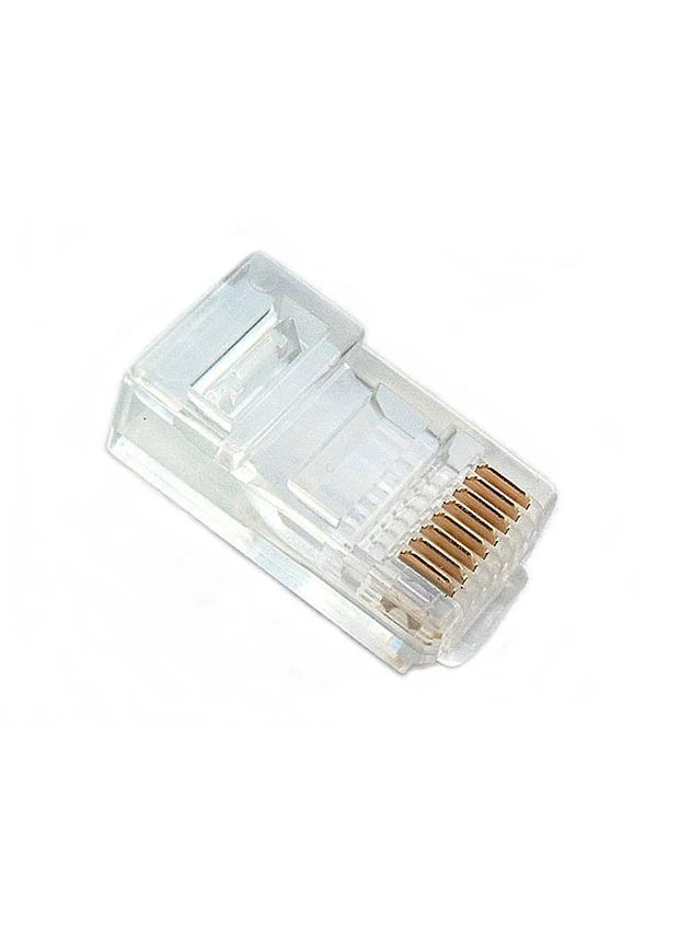 Оригинал! 100 штук разъемов RJ45 8P8C Cat5 Cat5e Cat6 RJ-45. Mhz (400168977)