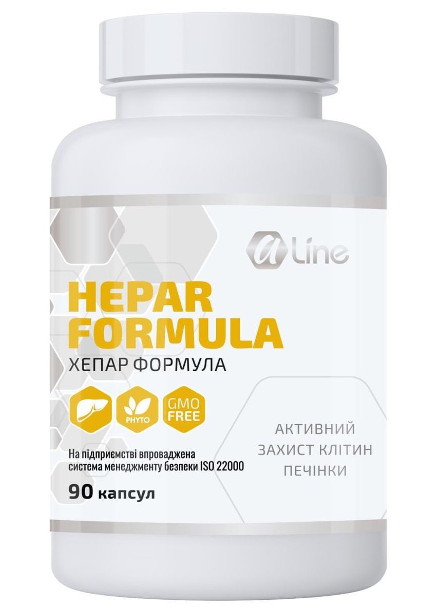 Хепар Формула 90 капс. поддерживает работу печени и желчевыводящих путей,. A-line (350314628)