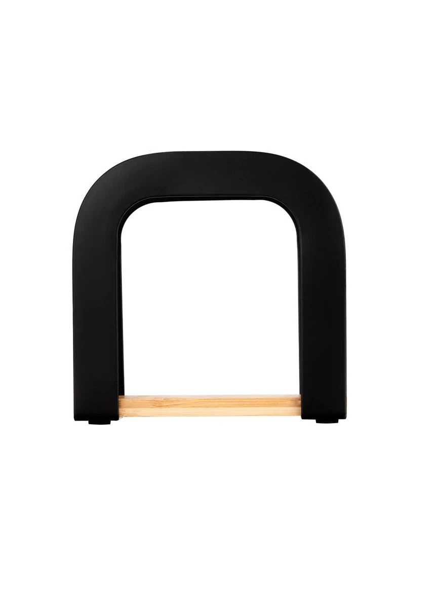 Салфетница Midori, 12x4.5x12 см, металлический каркас из бамбука, черного цвета. Ardesto (398112005)