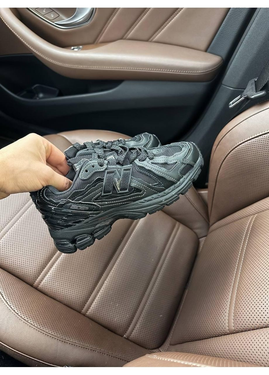 КРОССОВКИ ЖЕНСКИЕ NEW BALANCE 1906D BLACK LEATHER НЬЮ БЕЛАНС 1906D No Brand чёрные демисезоны (367175535)