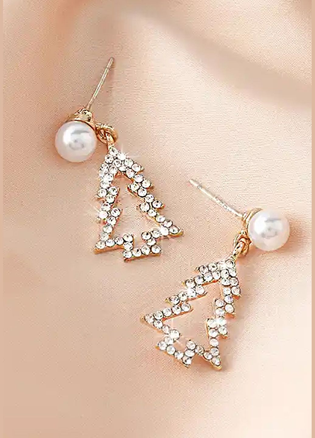 Сережки новорічні "Christmas tree", 2,8 см Анна Ясеницька (300524410)