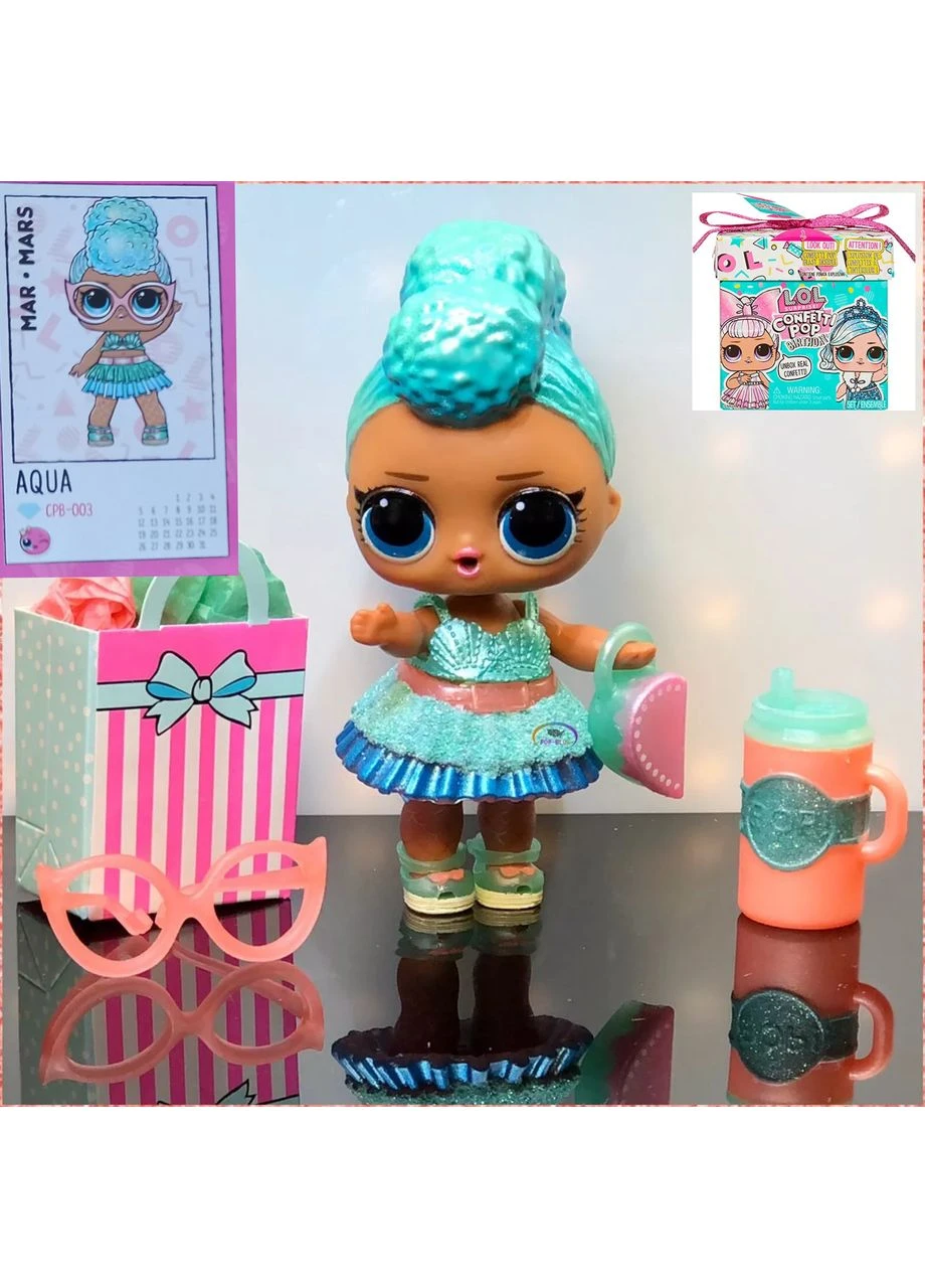 Лялька Ігровий набір Lol Surprise! Confetti Pop Birthday Aqua- with Collectible DollДень народження березень 589969 L.O.L. Surprise! (323480901)