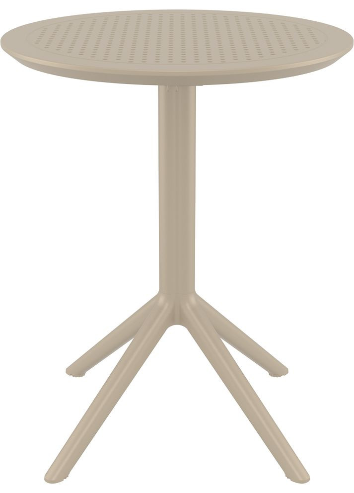 Стіл садовий круглий Sky Folding Table 60 Бежевий Siesta (372178840)
