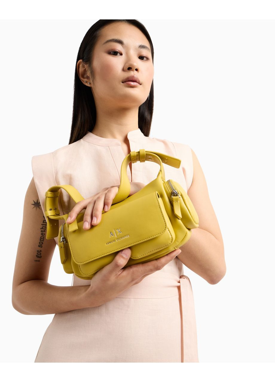 Женская сумка Large shoulder bag with side pockets Armani Exchange (369926474)