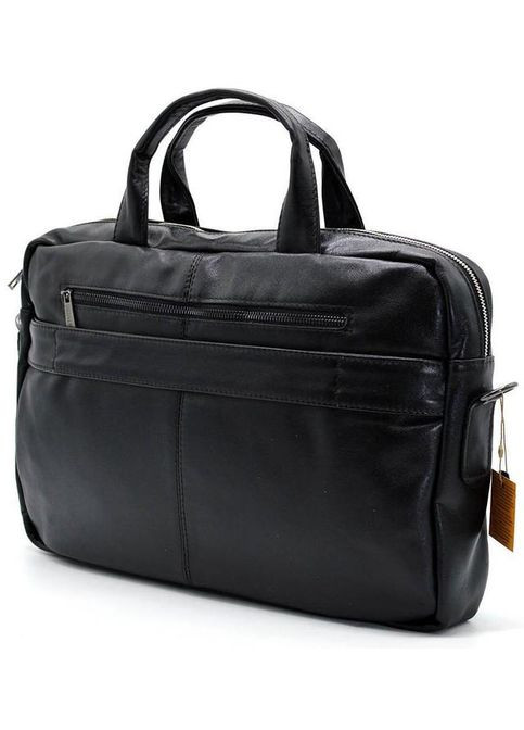 Сумка портфель через плечо для мужчин из натуральной кожи для документов А4 с отделением для ноутбука Черный 40579 TARWA (361401000)