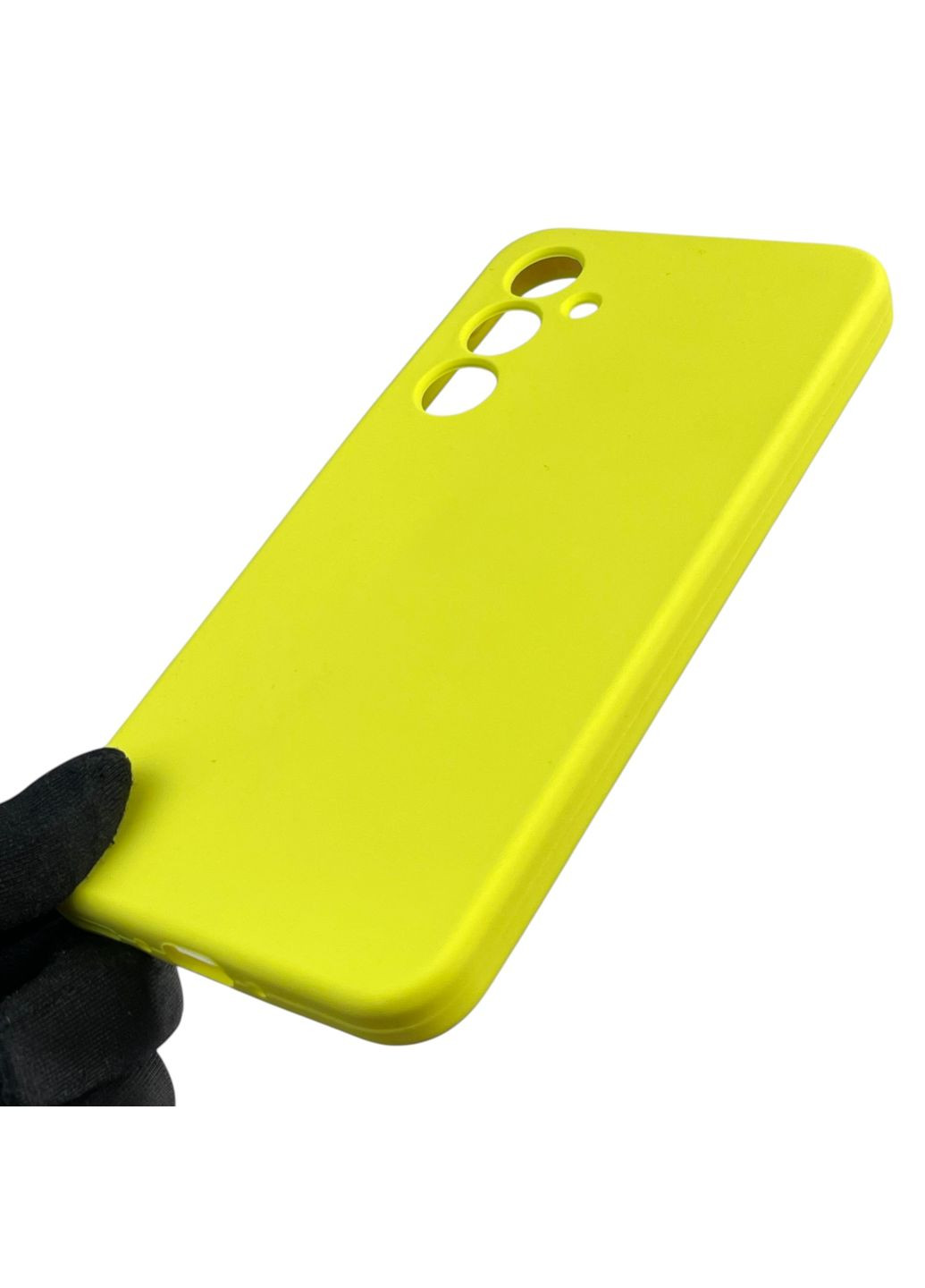 Чохол для Galaxy A35 5G (SM-A356B) силіконовий з мікрофіброю нековзний на самсунг а35 5г жовтий Samsung (366388280)