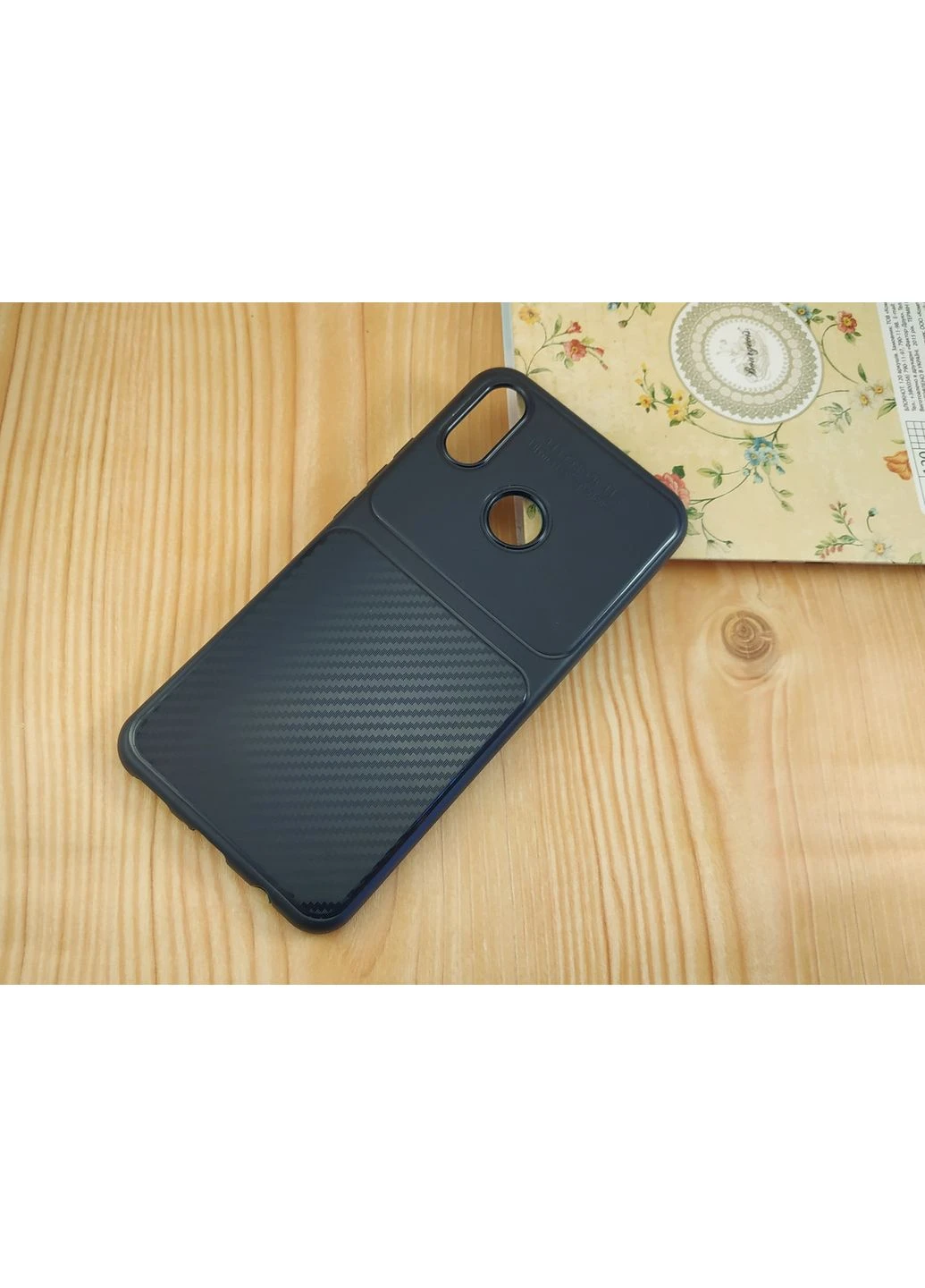 Синій карбоновий чохол бампер "Auto Focus" для P Smart Plus / Nova 3i (матовий tpu) Huawei (396508216)