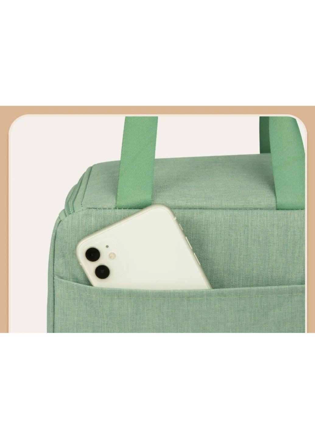 Стильний та місткий термо-ланч біг – сумка для обідів Рожевий No Brand (329142086)