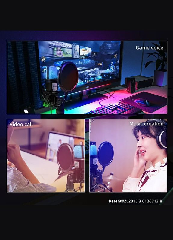 УЦІНКА! Мікрофон зі штативом SF666R з підсвічуванням Yanmai (347642552)