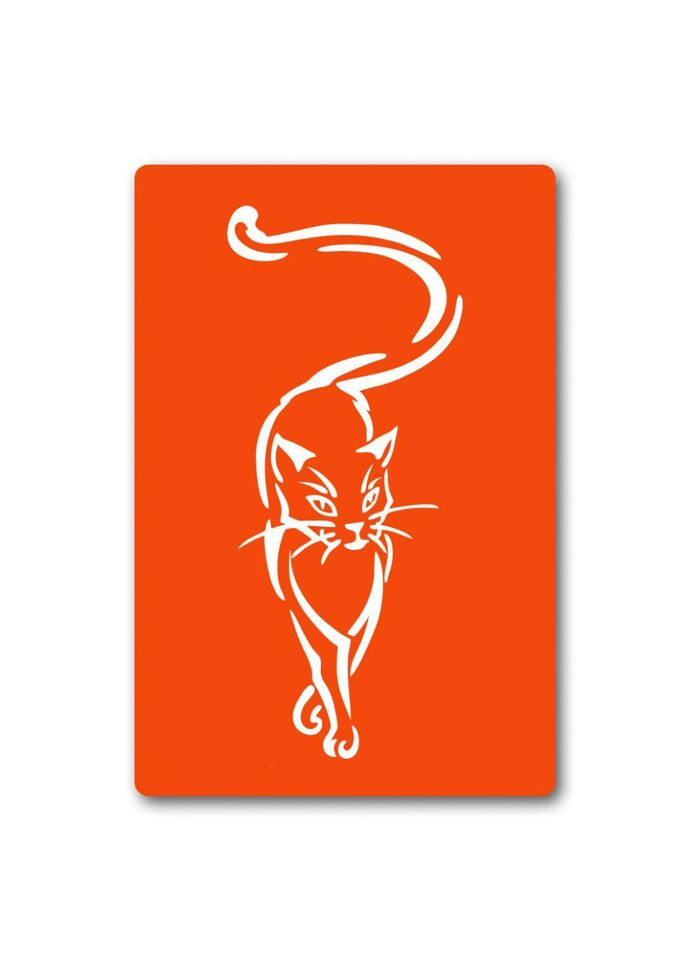 Трафарет для био-папы Котик kx001-24*34см, размер 24х34 см No Brand (365638576)