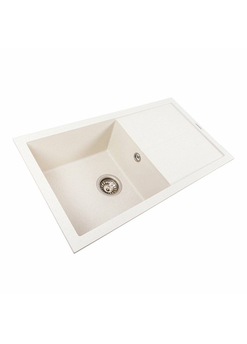 Гранітна мийка для кухні SOLID 7843 матова Біла в крапку Valeso (336938300)