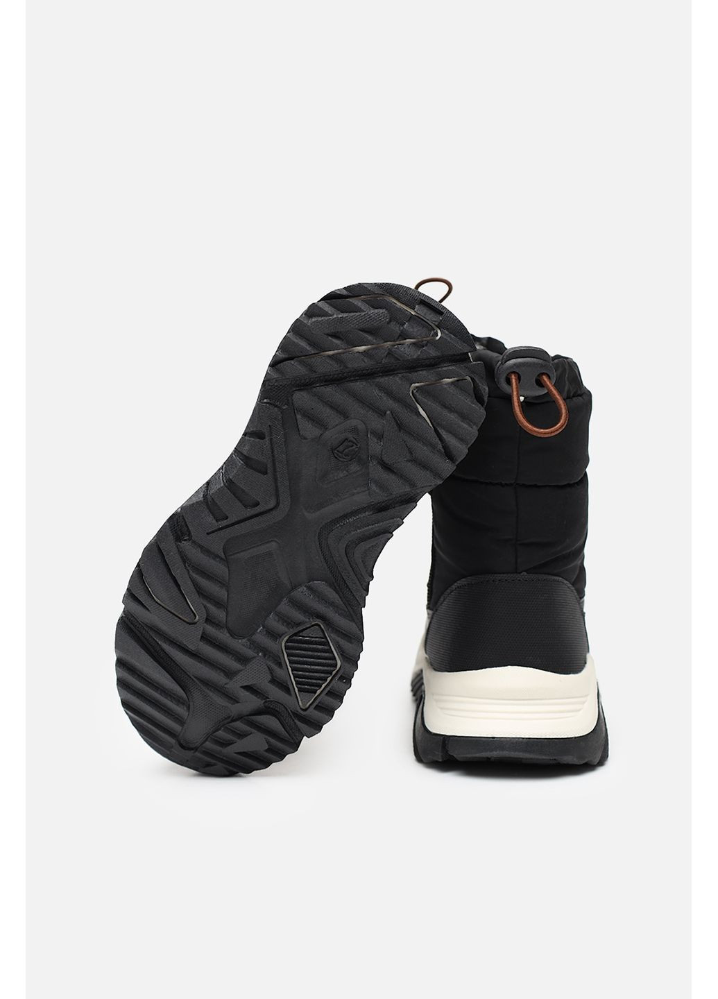 Черные зимние дутики для мальчика цвет черный цб-00285219 Kimboo