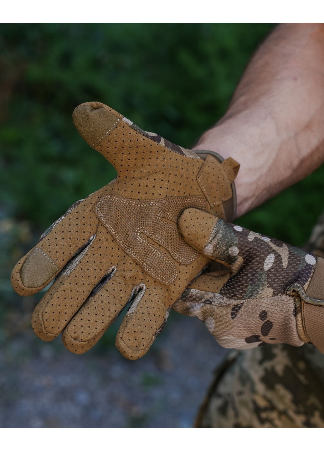 Перчатки тактические Microfiber мультикам Klost (361146104)