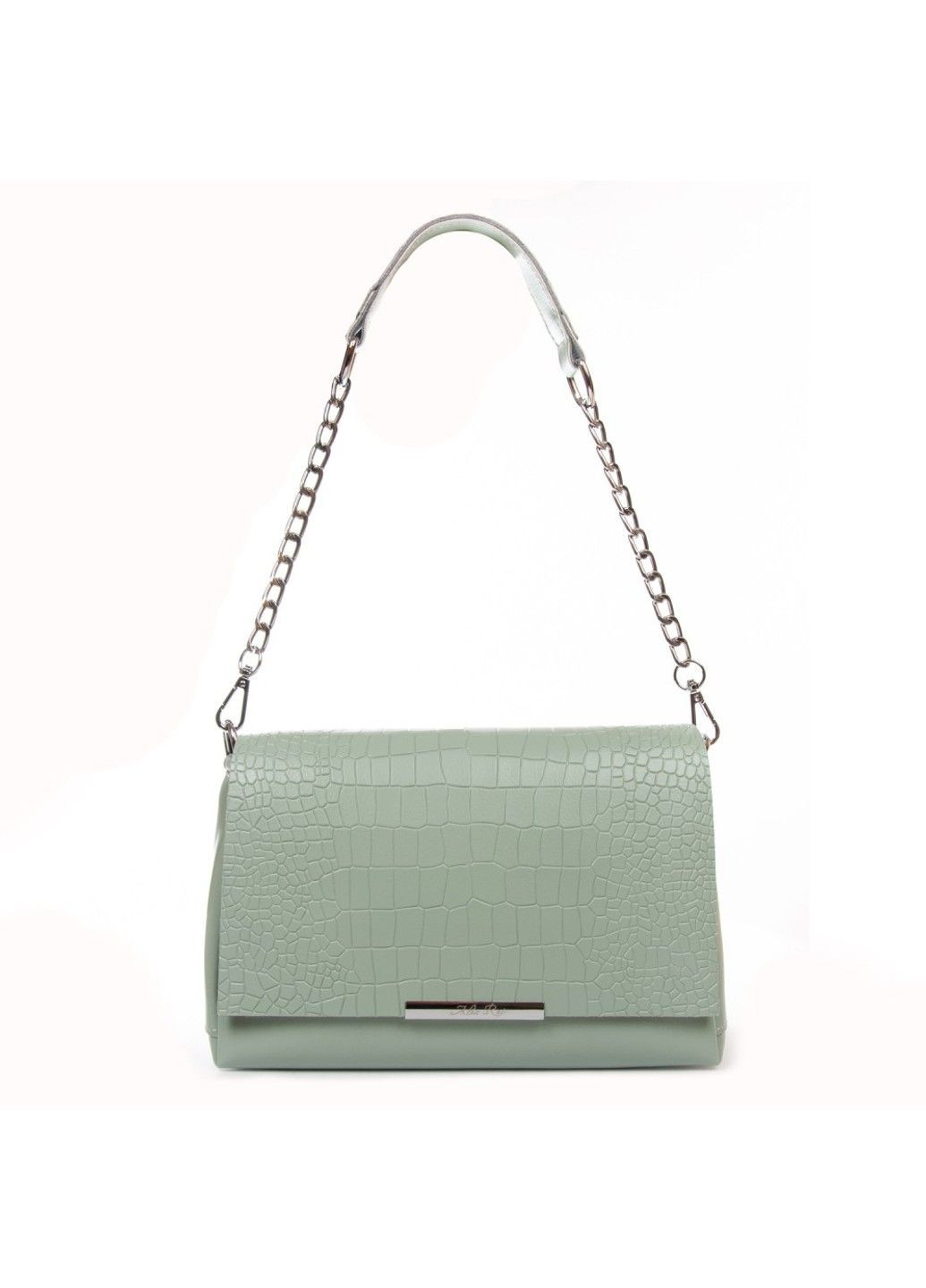Женская кожаная сумка классическая 9717 blue-green Alex Rai (291683023)