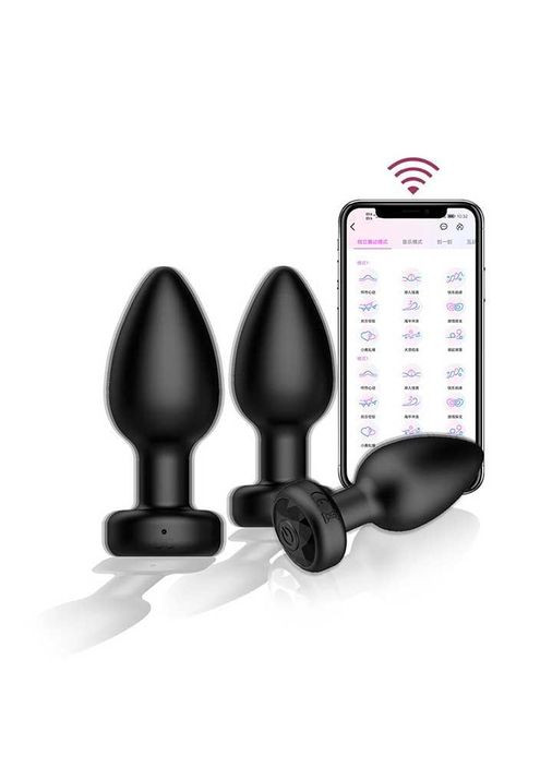 Смарт анальна пробка Equinox USB 9 см з додатком Magic Motion (366887730)