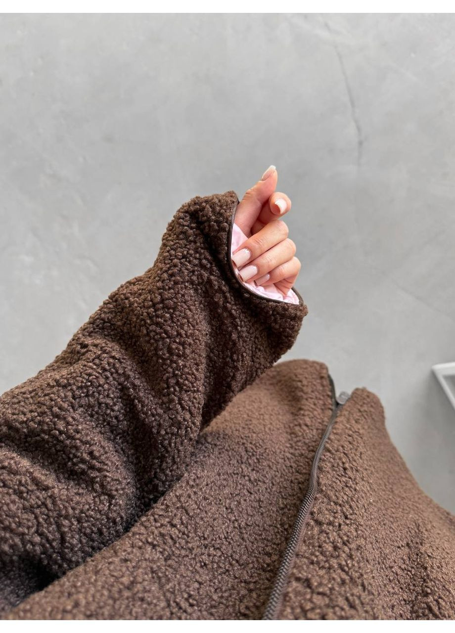 Блакитна демісезонна жіноча двостороння-куртка No Brand