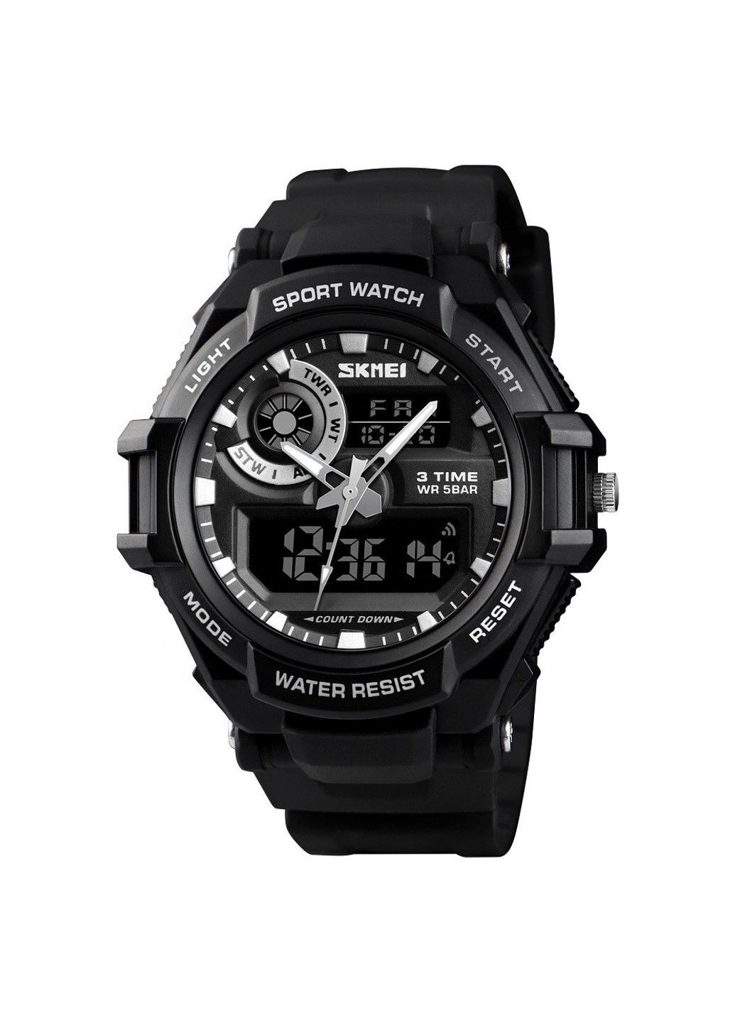 Мужские спортивные наручные часы 1357 Черные Skmei (313653813)
