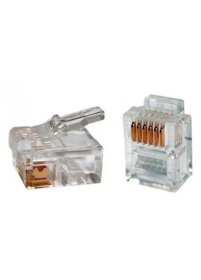 Коннектор RJ12 6P6С, уп. 100шт (WT-6001D) Eserver (397600866)