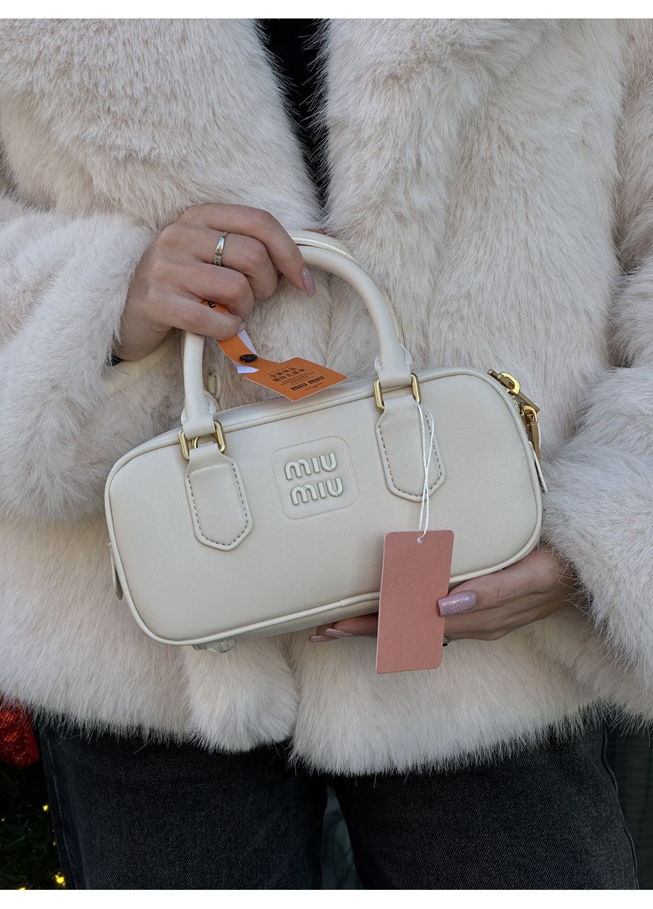 Сумка жіноча Arcadie Leather Bag Cream No Brand (355342616)