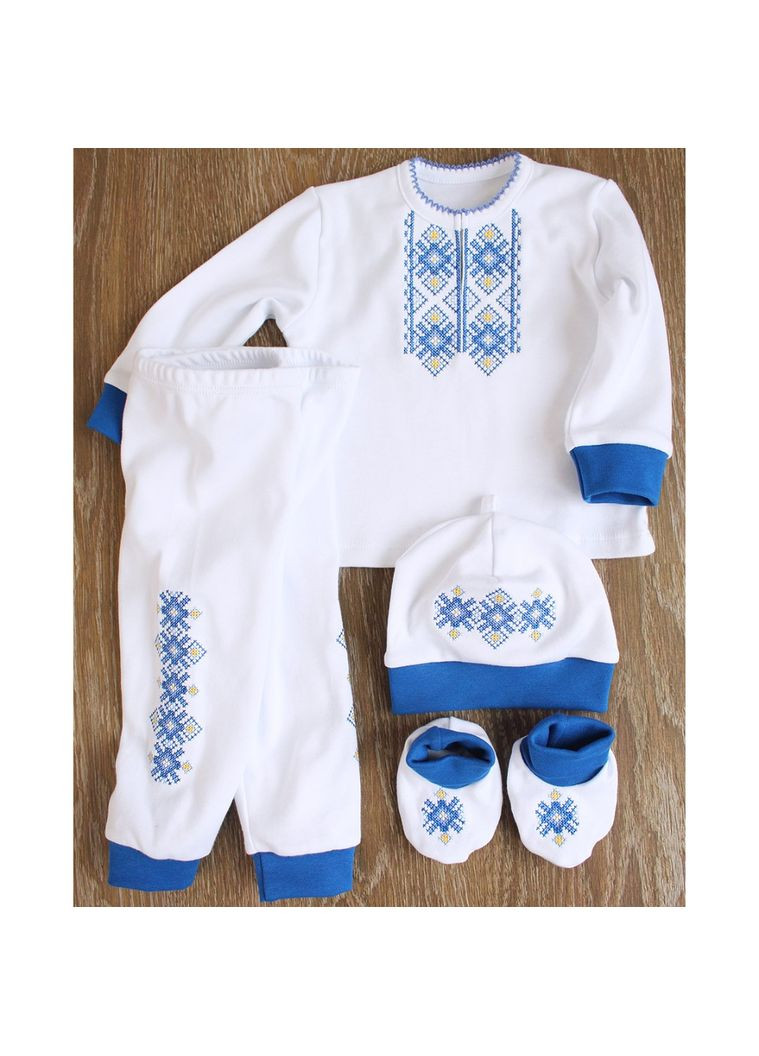 Комплект для крещения мальчика с вышивкой мальчика Ladan (301026405)