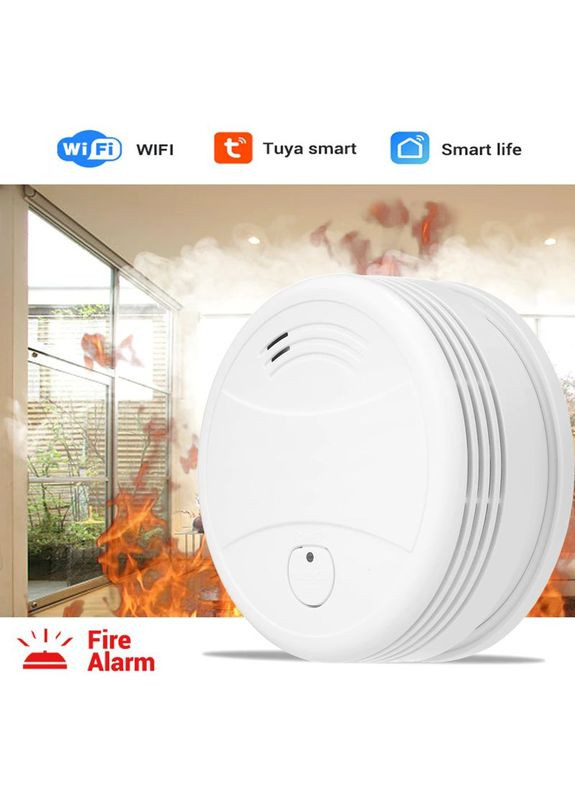 Датчик диму wifi пожежний датчик G2-W, оповіщення на смартфон у додаток Tuya smart (100819) Nectronix (358501703)
