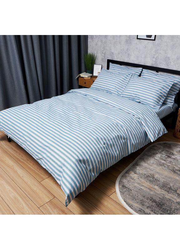 Комплект постільної білизни Бязь Gold Люкс «» Двоспальний 175х210 наволочки 2х50х70 (MS-820006131) Moon&Star Calm Waters (356116130)