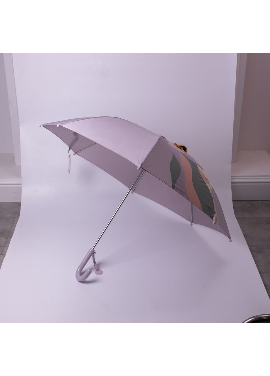 Фиолетовый классический детский зонт-трость механический из полиэстера прочный надежный 8 спиц диаметр 89 см hp-23-12v Yiwu (370675583)