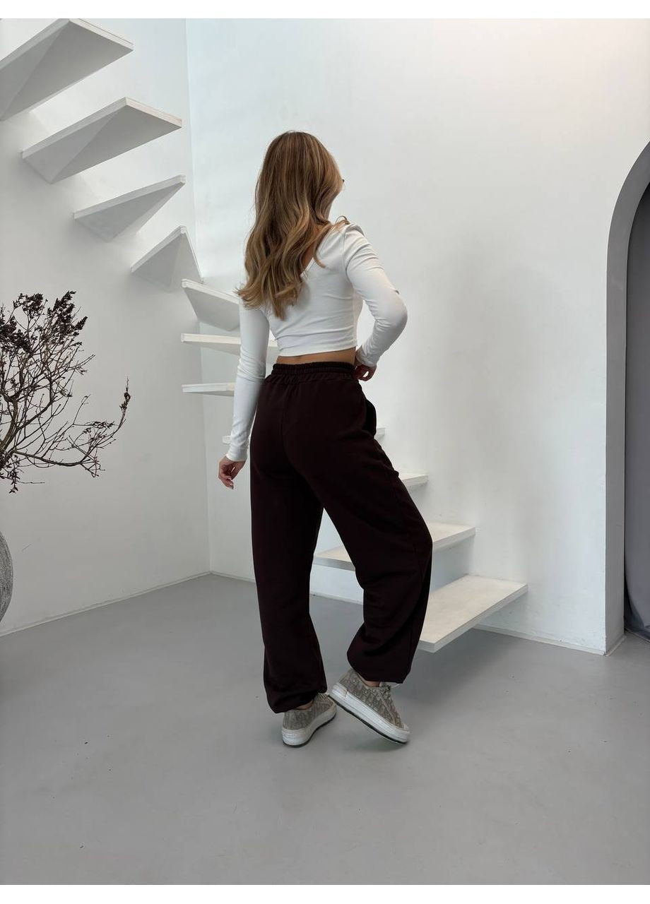 Женские спортивные штаны черные No Brand (362419409)