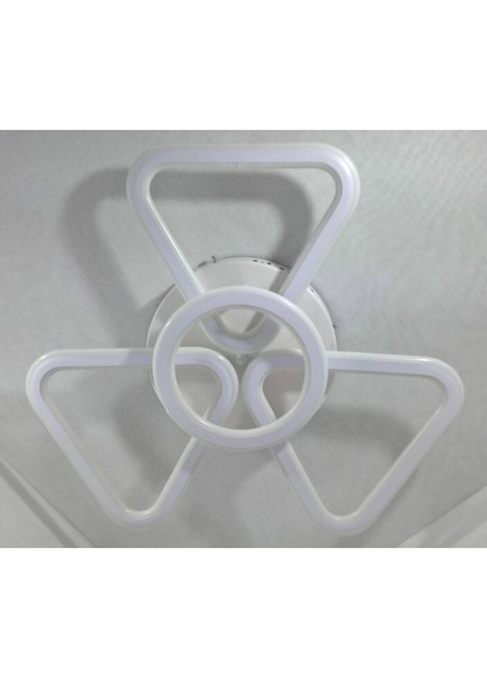 Люстра світлодіодна стельова LED світильник для квартири на стелю ледве 25572 Білий 10х56х56 см. Sunnysky (335974737)