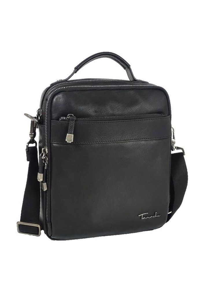 Сумка мужская кожаная черная Tavinchi TV-S010A с ручкой Tiding Bag (314900371)