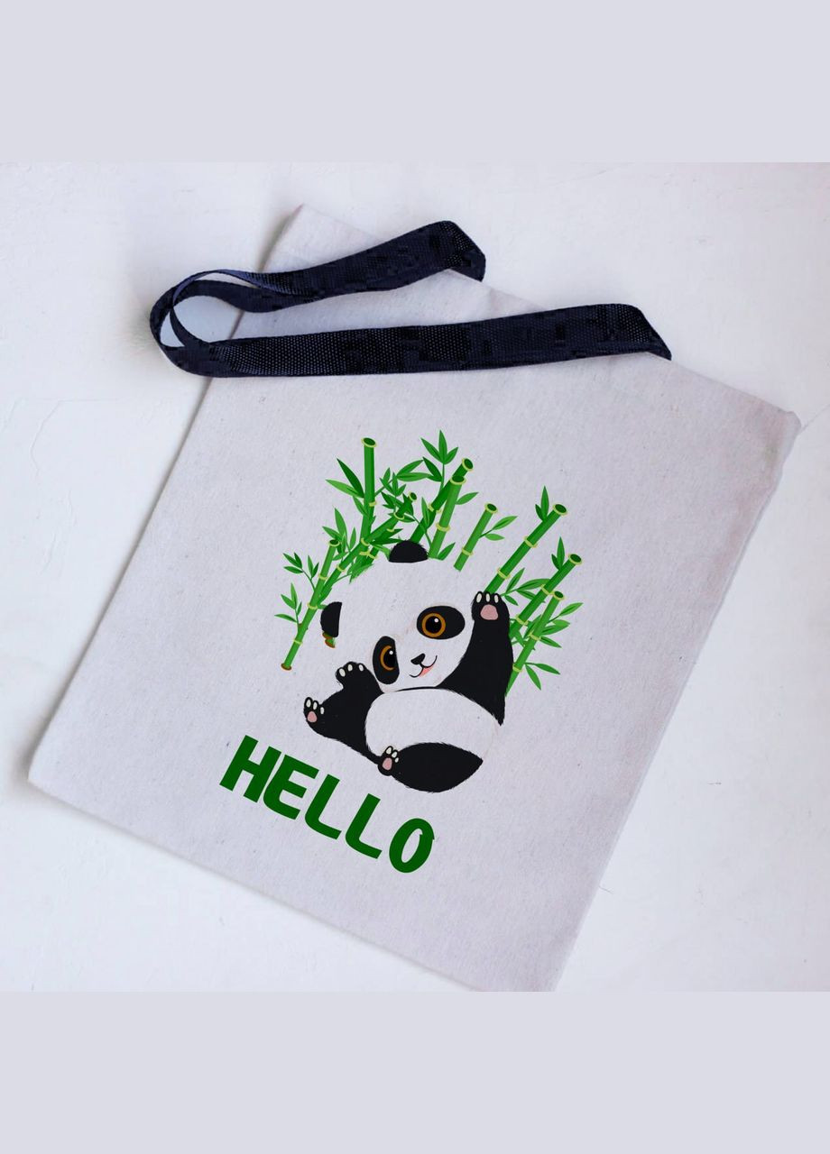 Эко сумка шоппер панда No Brand (292256603)