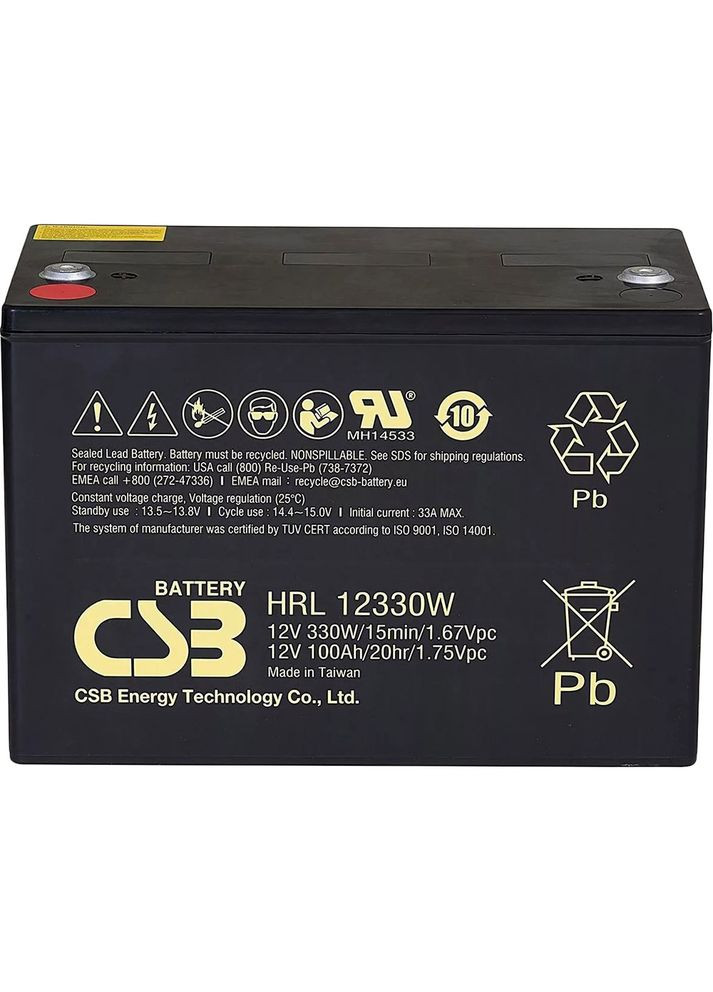 Аккумулятор HRL12330W 12V 100Ah (HRL12330W) CSB (323119969)