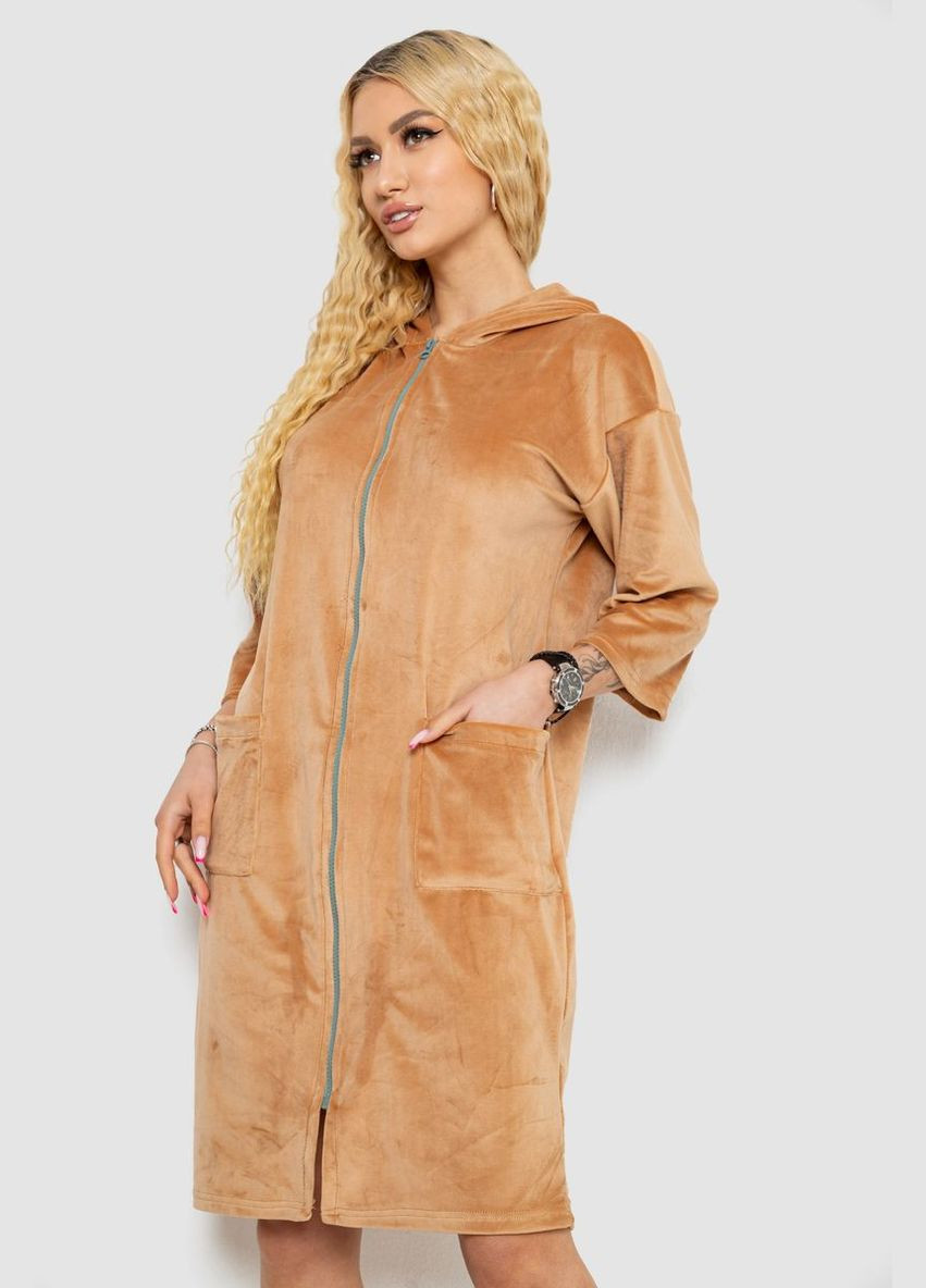 Халат жіночий велюровий на блискавці Ager 238R101-1 (327797764)