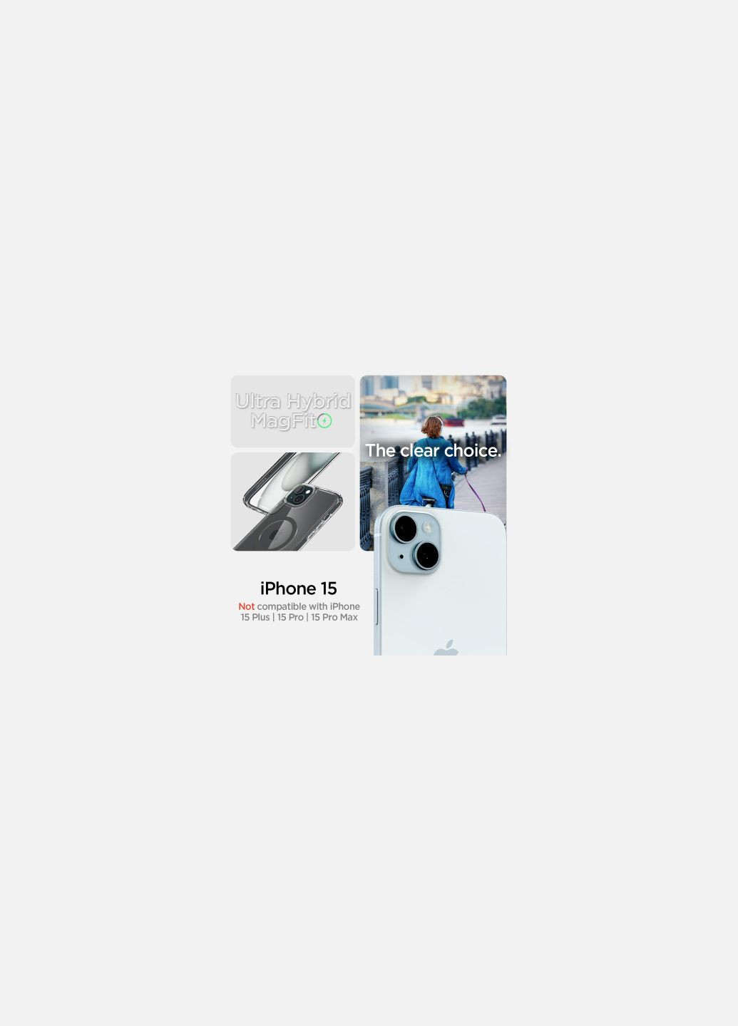 Чехол для мобильного телефона (ACS06804) Spigen apple iphone 15 ultra hybrid magfit graphite (275079307)