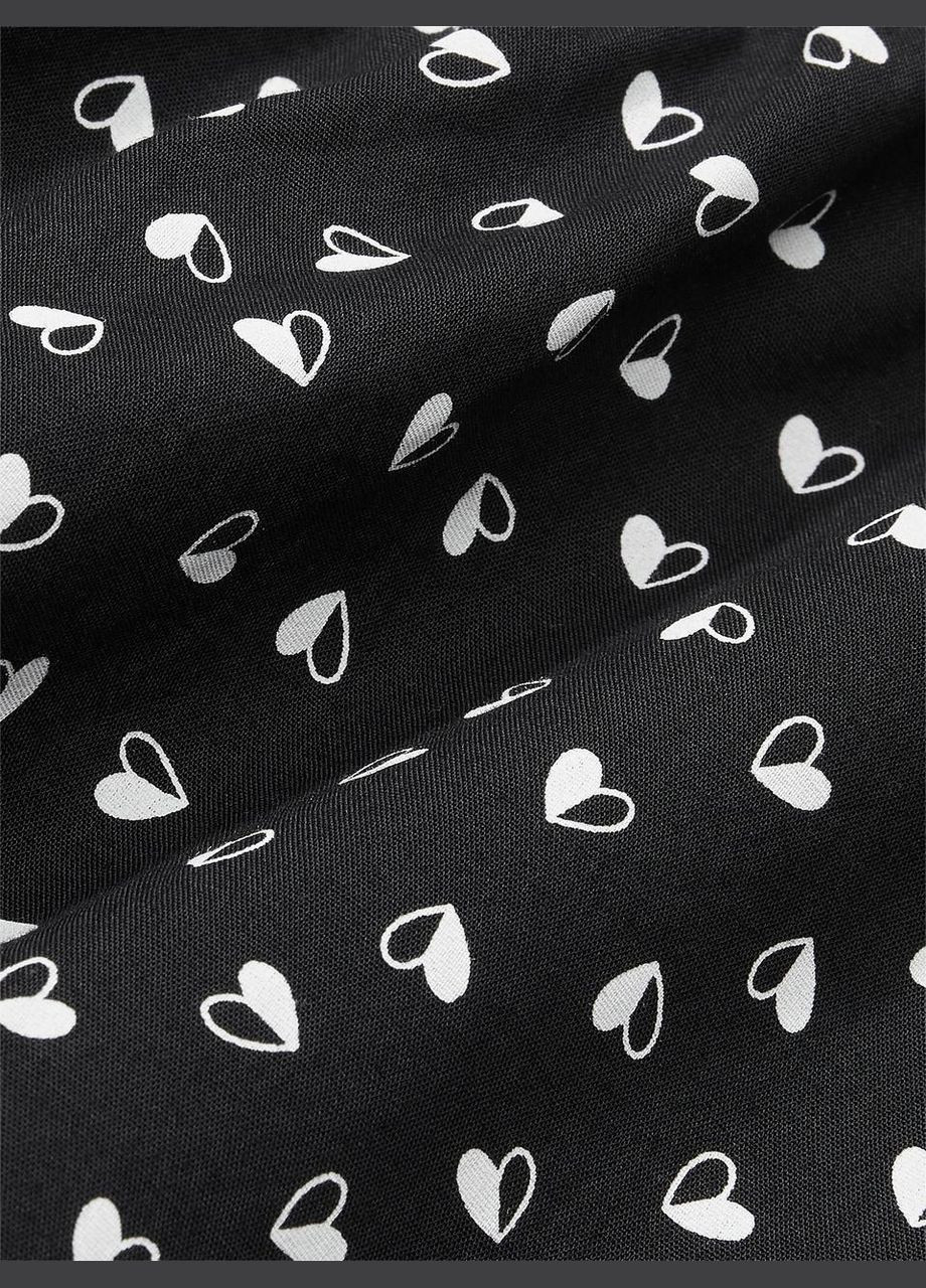 Черная всесезон пижама (футболка + шорты) Victoria's Secret