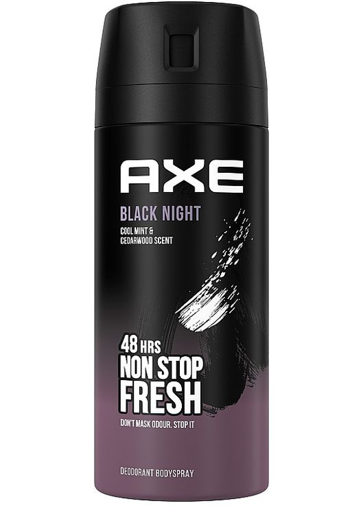 Дезодорант-аерозоль для чоловіків Black Night 150ml (215087-18828) Axe (368615276)